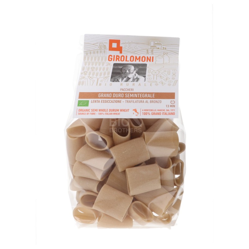 Paccheri Pasta Semintagrale di grano Duro Bio