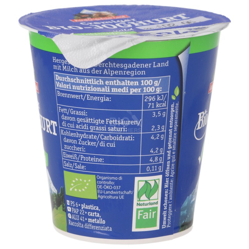 BIO-GURT LATTE FERMENTATO INTERO AL NATURALE SENZA LATTOSIO 150G BERCH