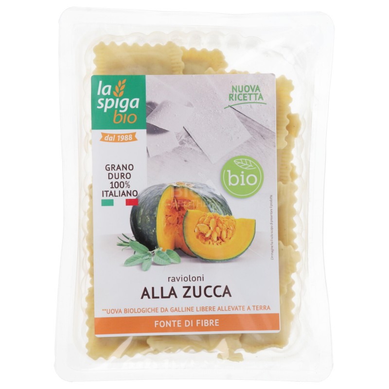 RAVIOLONI ALLA ZUCCA BIO 250G SPIGA
