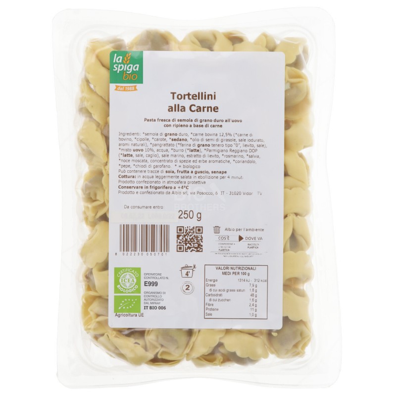 TORTELLINI ALLA CARNE BIO 250G SPIGA