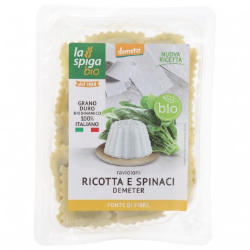 RAVIOLONI RICOTTA & SPINACI DEMETER 250GR LASPIGA RAVIOLONI RICOTTA & SPINACI DEMETER 250GR LASPIGA