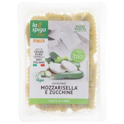 PASTA RIPIENA RAVIORISELLI MOZZARISELLA & ZUCCHINE BIO 250G LA SPIGA