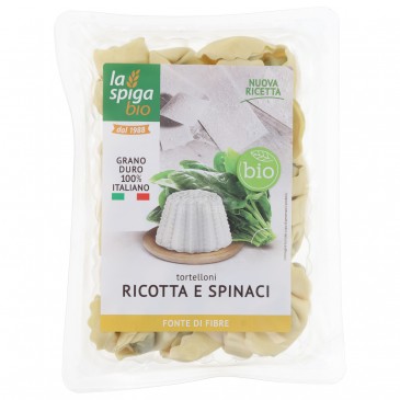 TORTELLONI RICOTTA E SPINACI BIO 250G SPIGA TORTELLONI RICOTTA E SPINACI BIO 250G SPIGA