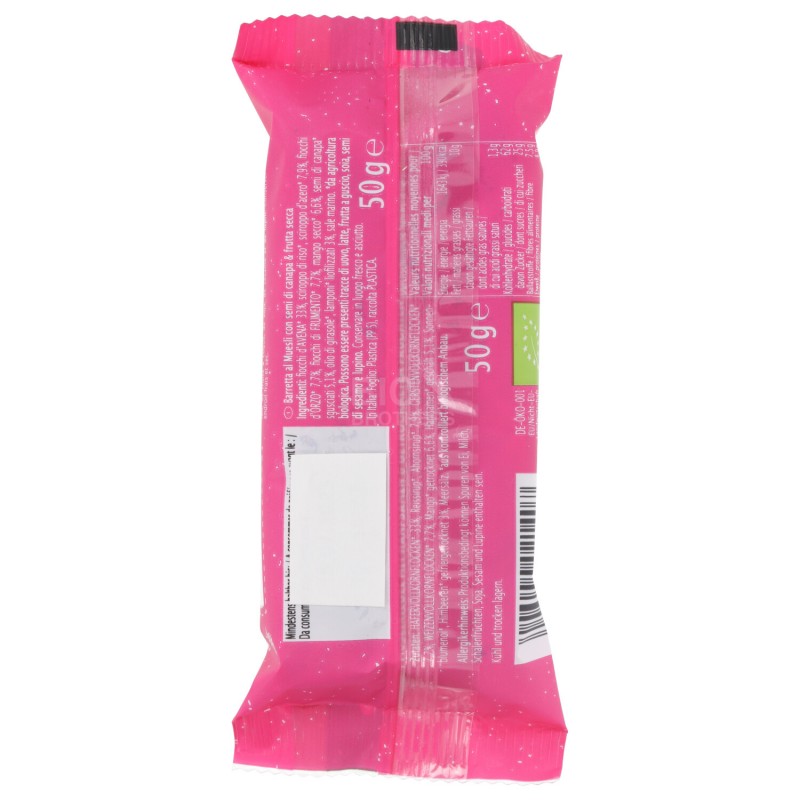 BARRETTA CANAPA E FRUTTA 50GR BIO