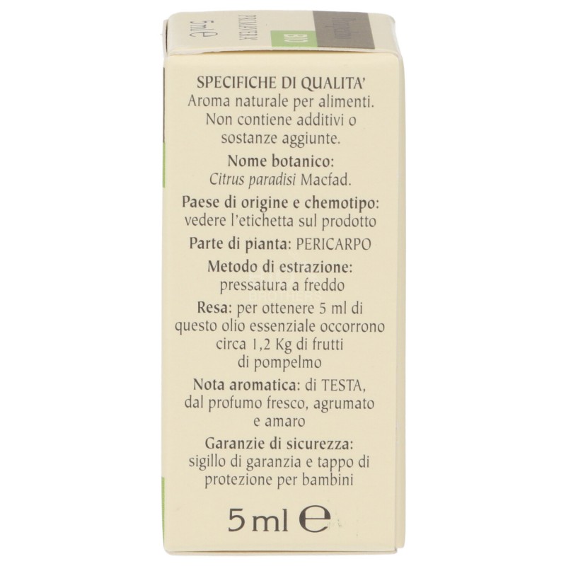 POMPELMO OLIO ESSENZIALE BIOLOGICO 5ML FLORA