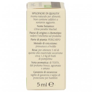 POMPELMO OLIO ESSENZIALE BIOLOGICO 5ML FLORA POMPELMO OLIO ESSENZIALE BIOLOGICO 5ML FLORA