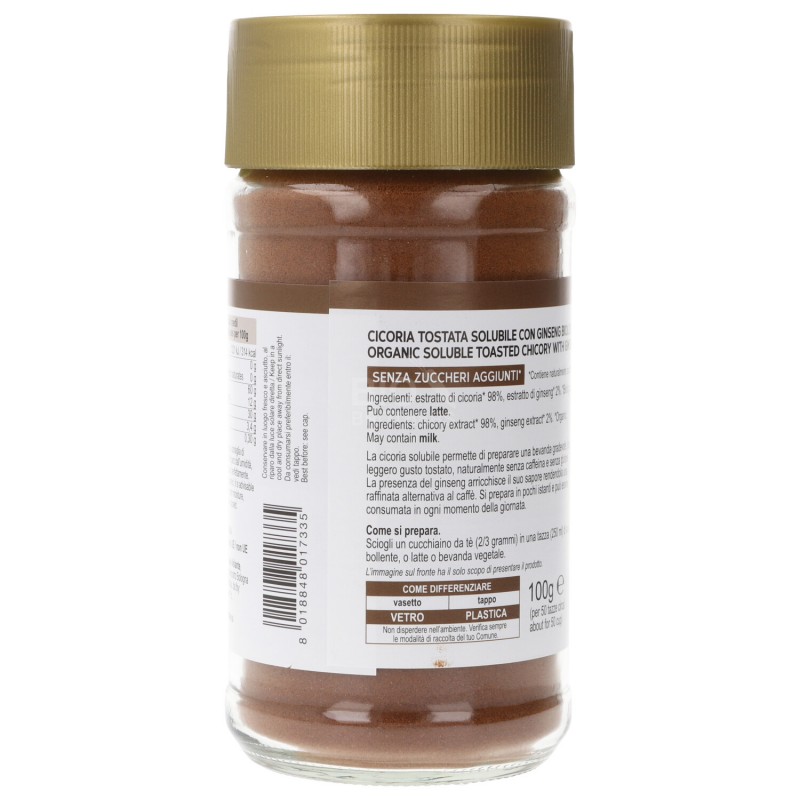 Cicoria tostata solubile con Ginseng