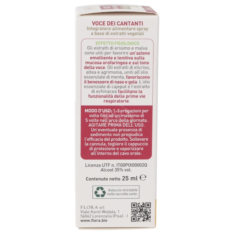 VOCE DEI CANTANTI 25ML FLORA