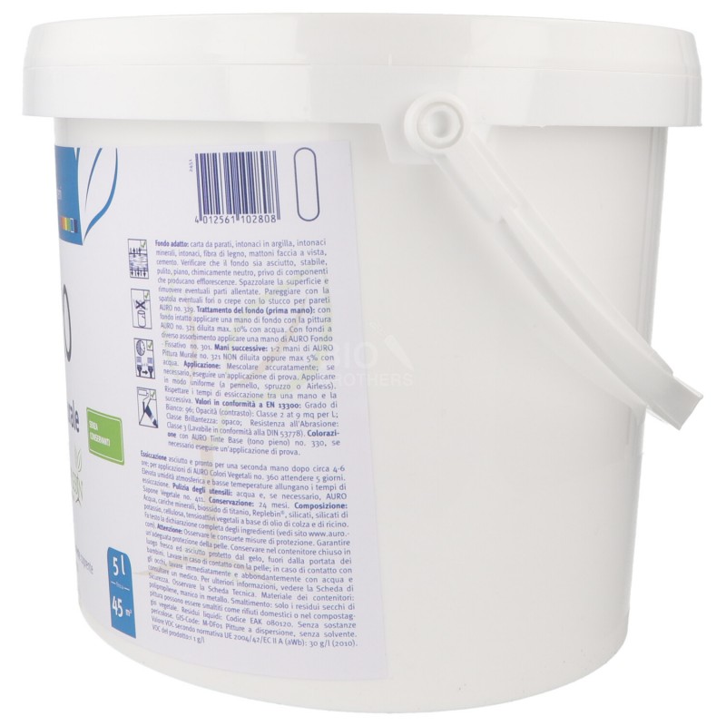 AURO N.321 PITTURA MURALE SECCHIO 5L