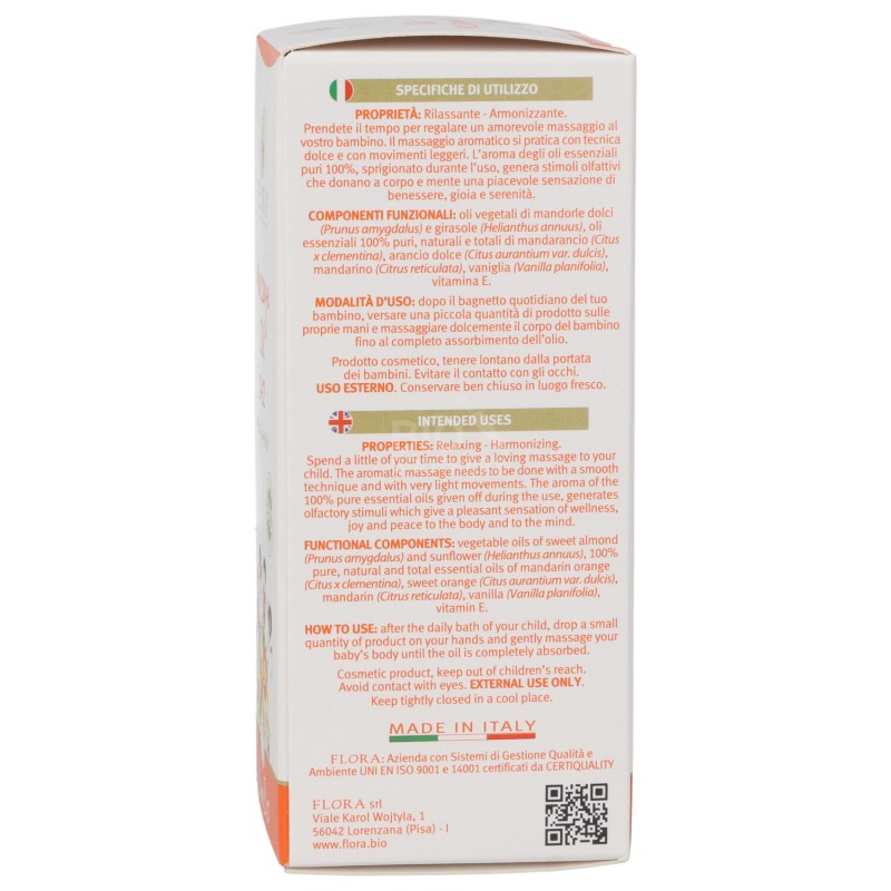 OLIO MASSAGGIO BIMBIO 100ML FLORA