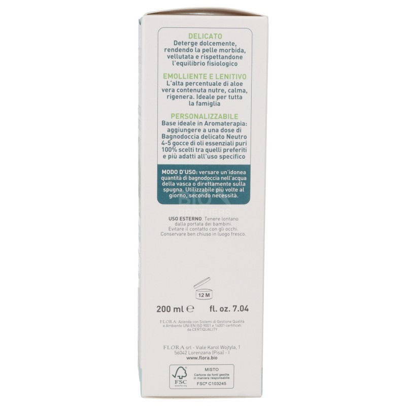 BAGNODOCCIA DELICATO ALOE 200ML FLORA