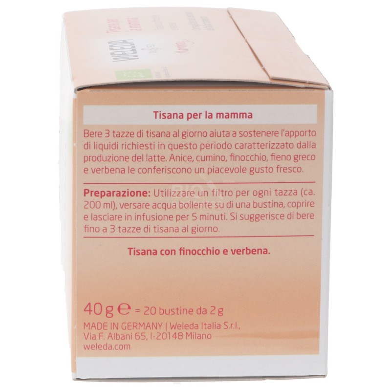 Tisana Finocchio e Verbena per l'allattamento