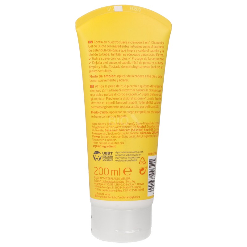 BAGNO CORPO CALENDULA 200ML WELEDA
