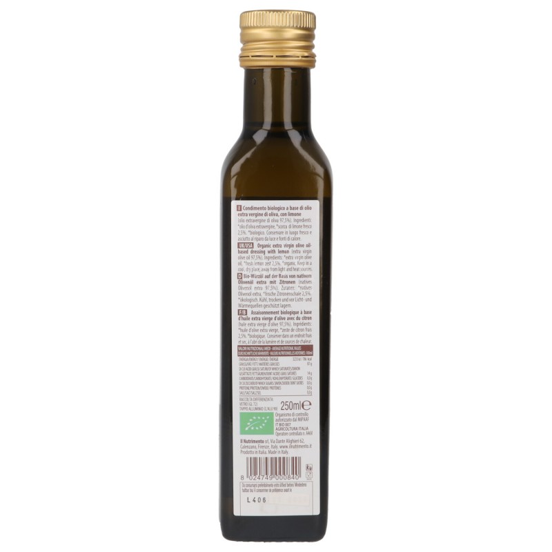 OLIO LIMONE 250ML NUTRIMENTO