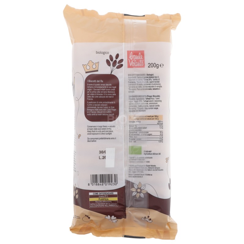Biscotti savoiardi biologici