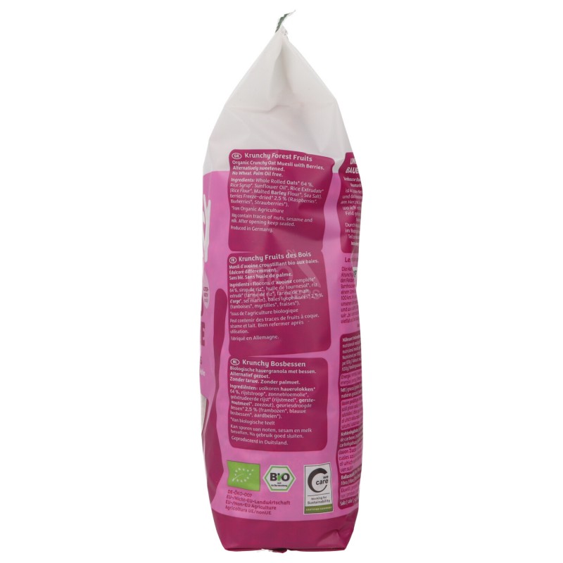 GRANOLA KRUNCHY PUR FRUTTI DI BOSCO BIO CONFEZIONE GRANDE 750G BARNHOUSE