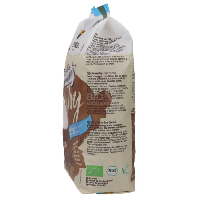 GRANOLA KRUNCHY JOY CACAO 375G BARNHOUSE