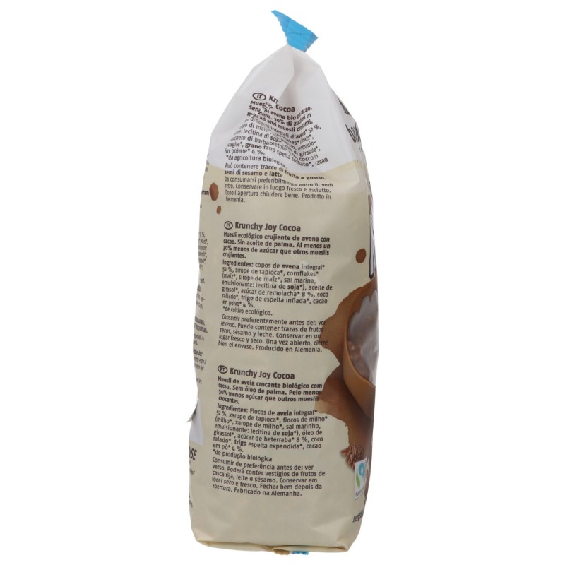GRANOLA KRUNCHY JOY CACAO 375G BARNHOUSE