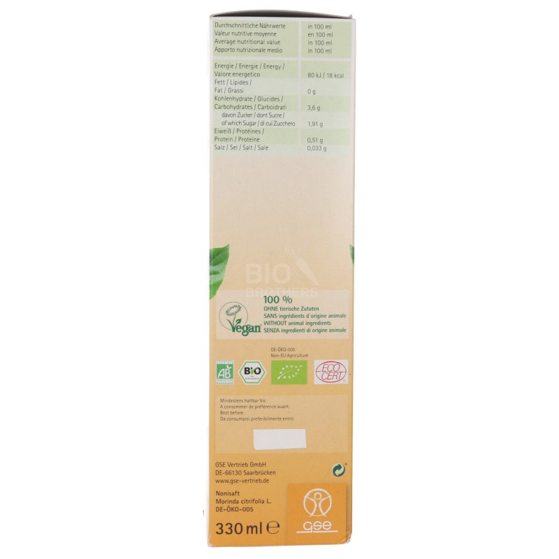 SUCCO NONI BIOLOGICO 330ML GSE