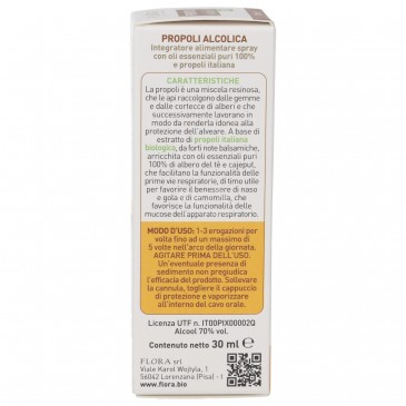 PROPOLI SPRAY SANATOS BIO 30ML FLORA PROPOLI SPRAY SANATOS BIO 30ML FLORA