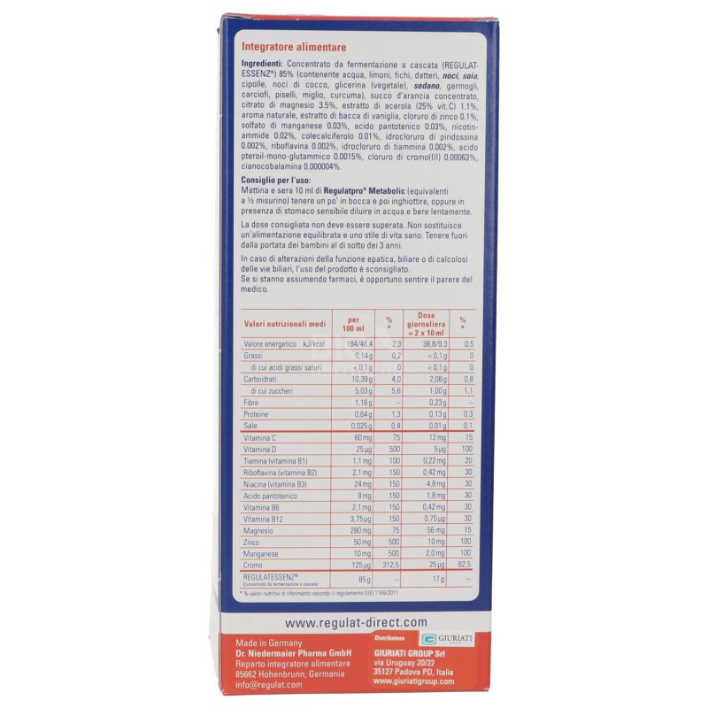 REGULAT METABOLIC 350ML DR.NIED.