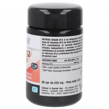 VEGAN B12 CPR 1000MG NUTRIVA VEGAN B12 CPR 1000MG NUTRIVA
