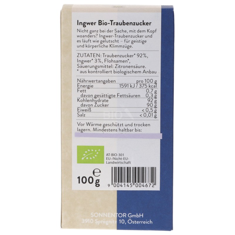 Caramelline bio allo zenzero