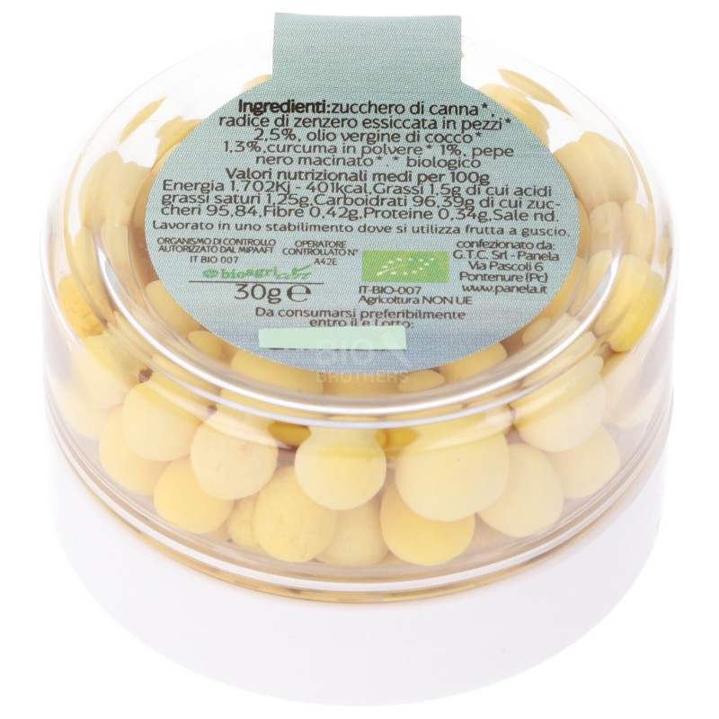 Confetti dolci con curcuma e zenzero