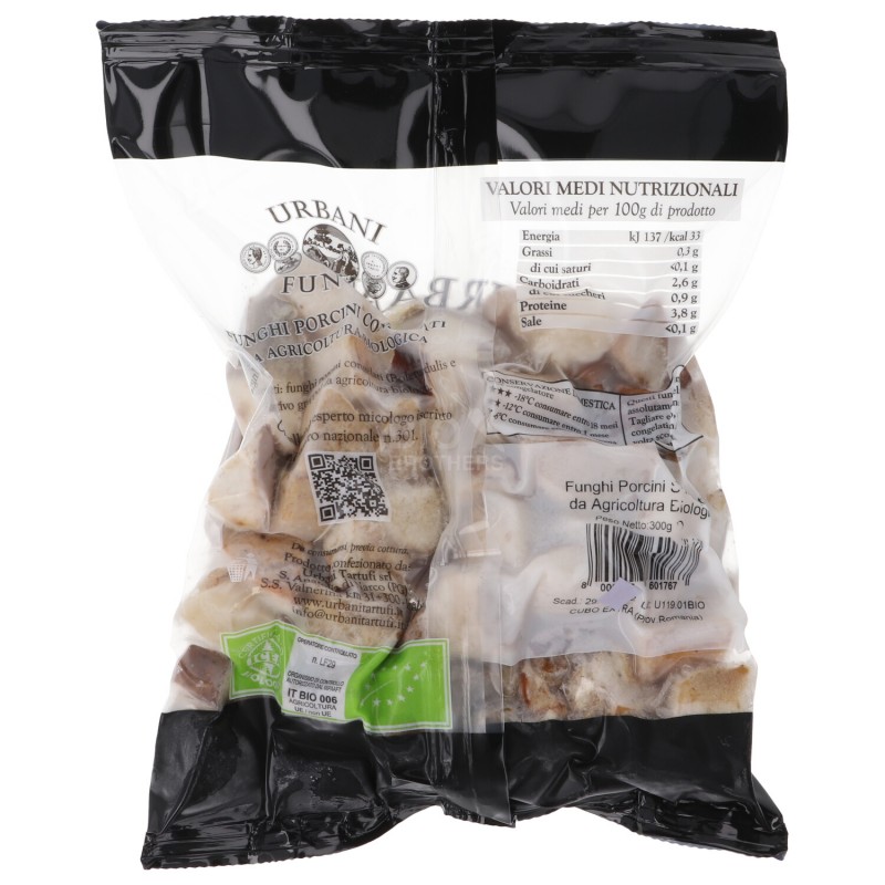 FUNGHI PORCINI CUB.300GR URBAN