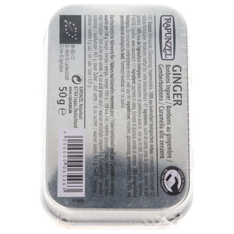 Caramelle bio allo zenzero