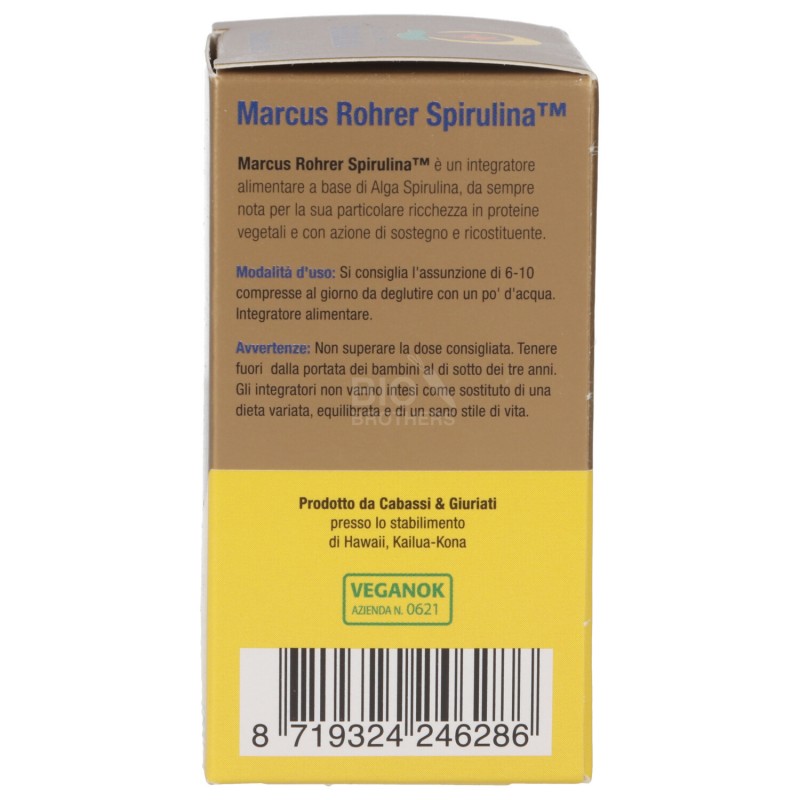 SPIRULINA MARCUS ROHER 60CPR 18GR