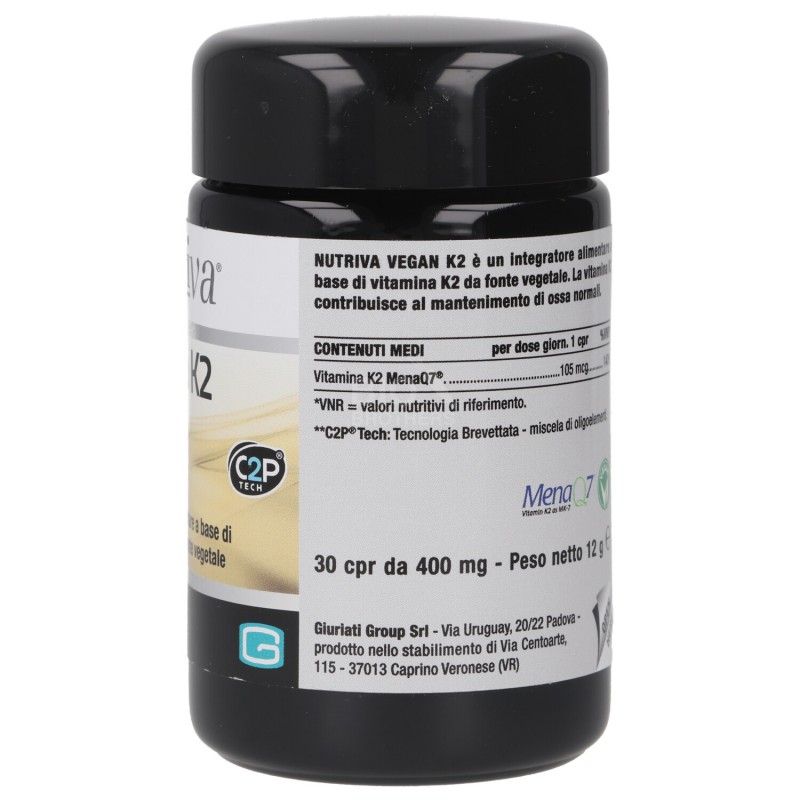 VEGAN K2 30CPR NUTRIVA