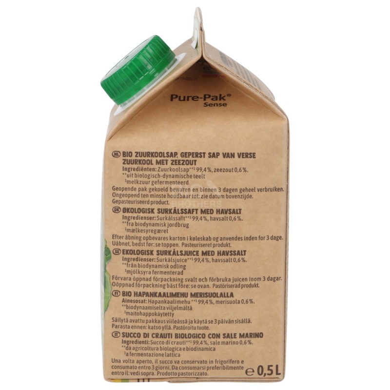 SUCCO DI CRAUTI LACTO-FERMENTATO DEMETER 500ML VOELKEL