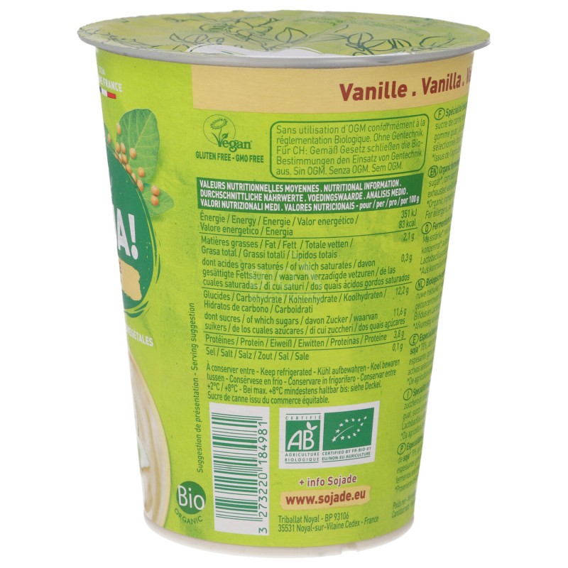 DESSERT SOIA VAN. 400GR SOJADE