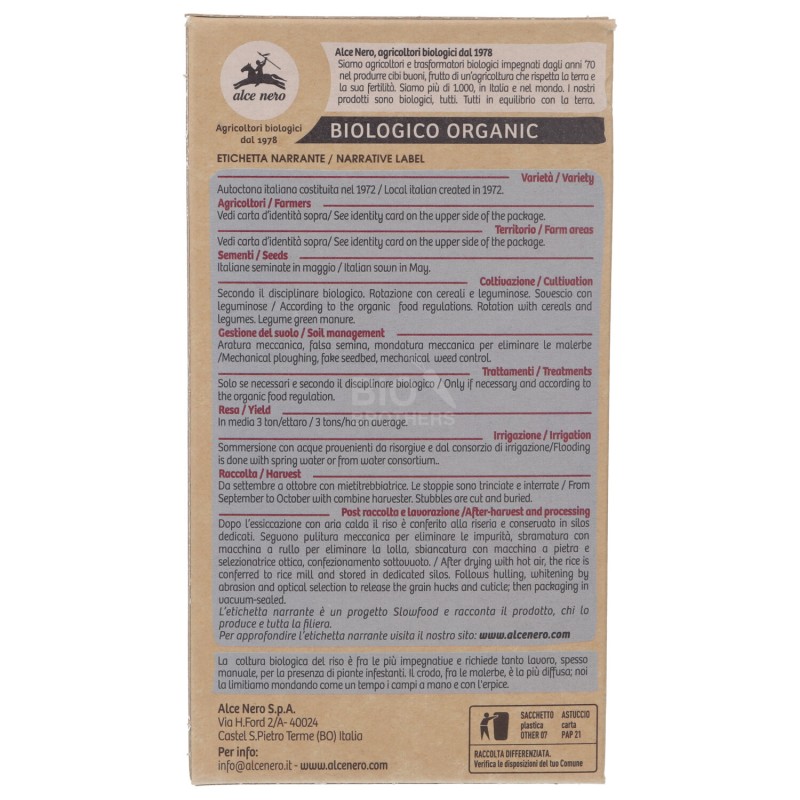 RISO ROSA MARCHETTI 500G ALCE NERO