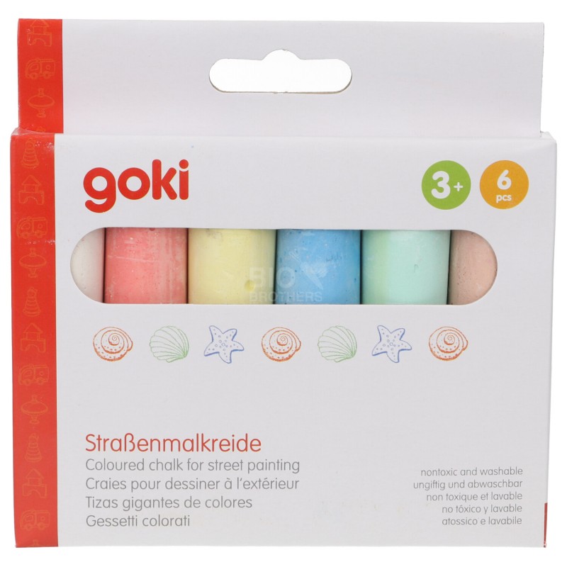 GESSETTI COLORATI ROTONDI PER DISEGNARE 6PZ MEMO