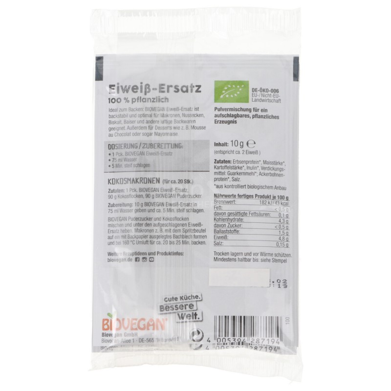 ALTERNATIVA VEG ALL'ALBUME 2X10G BIOVEGAN