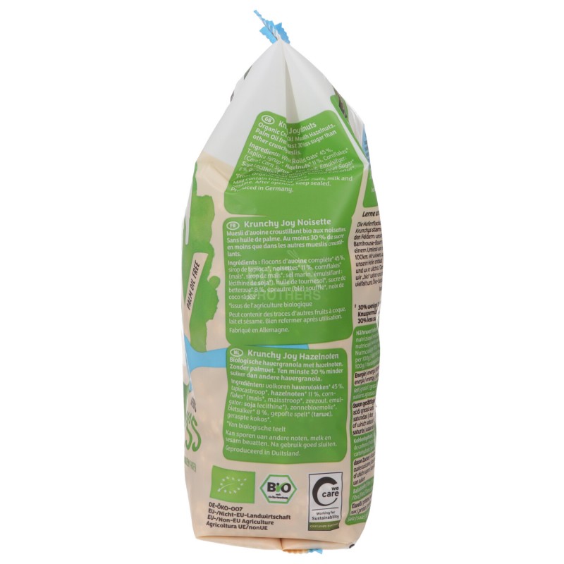 Krunchy joy Bio Cereali colazione alla nocciola