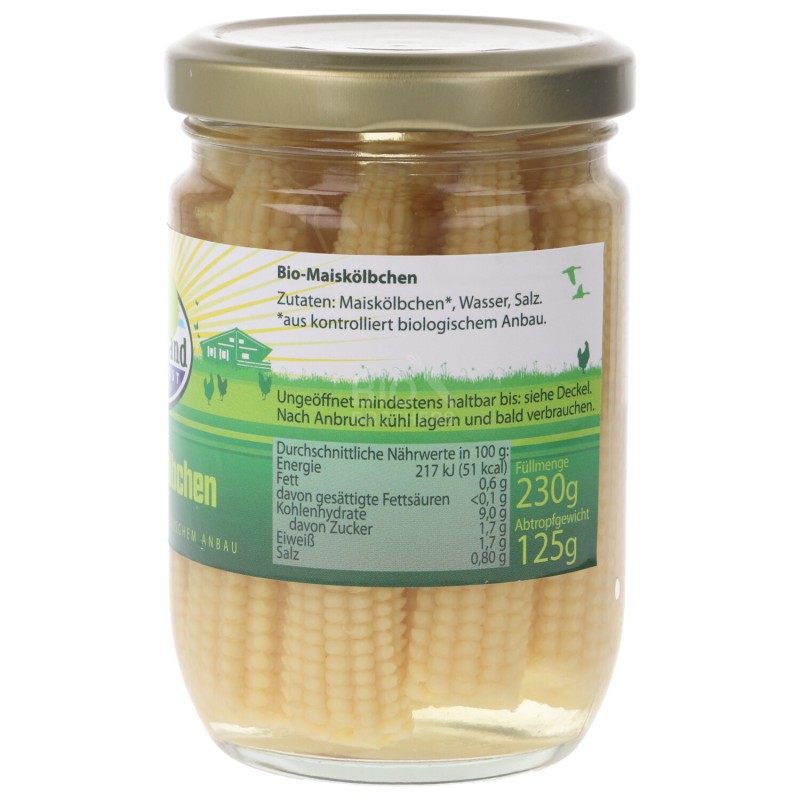 Mini Pannocchiette di mais Bio al naturale