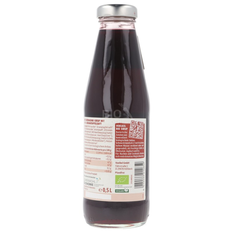 SCIROPPO DI MELAGRANA BIOLOGICO 500ML VOELKEL
