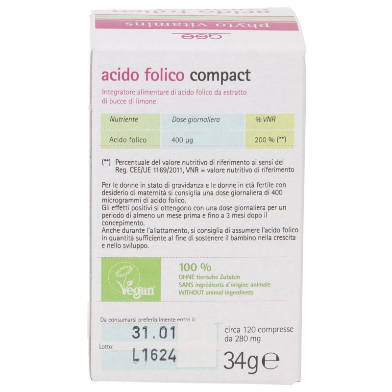 ACIDO FOLICO COMPACT 120CPS GS
