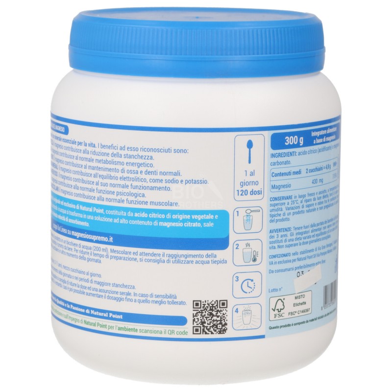 MAGNESIO SUPREMO 300GR NATURAL P.