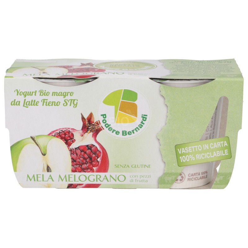 YOGURT MAGRO MELA MELOGRANO BIO 2X125G BERNARDI