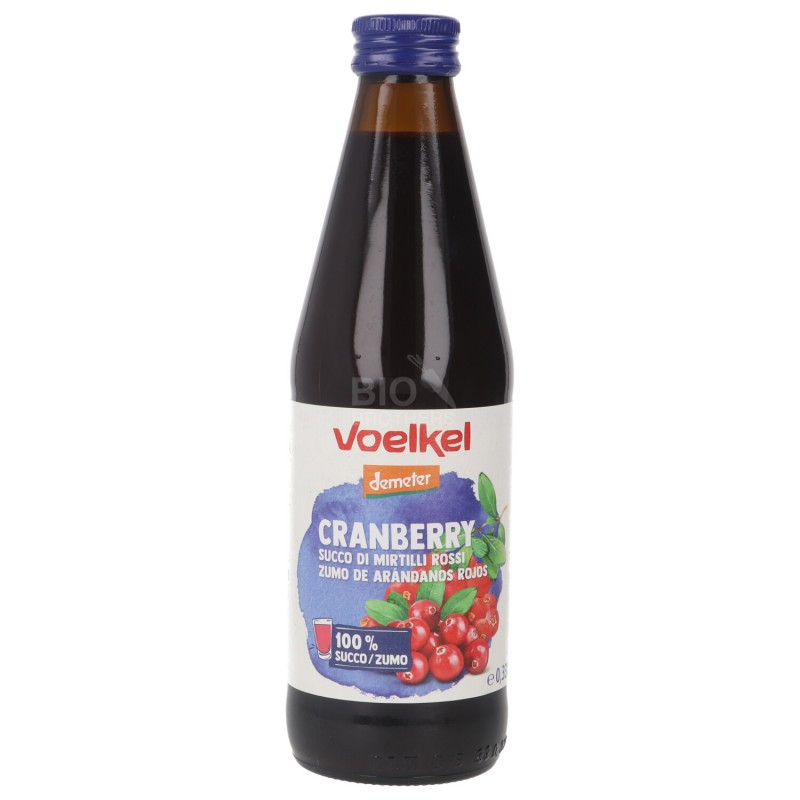 Succo di Mirtillo Rosso cranberry biodinamico