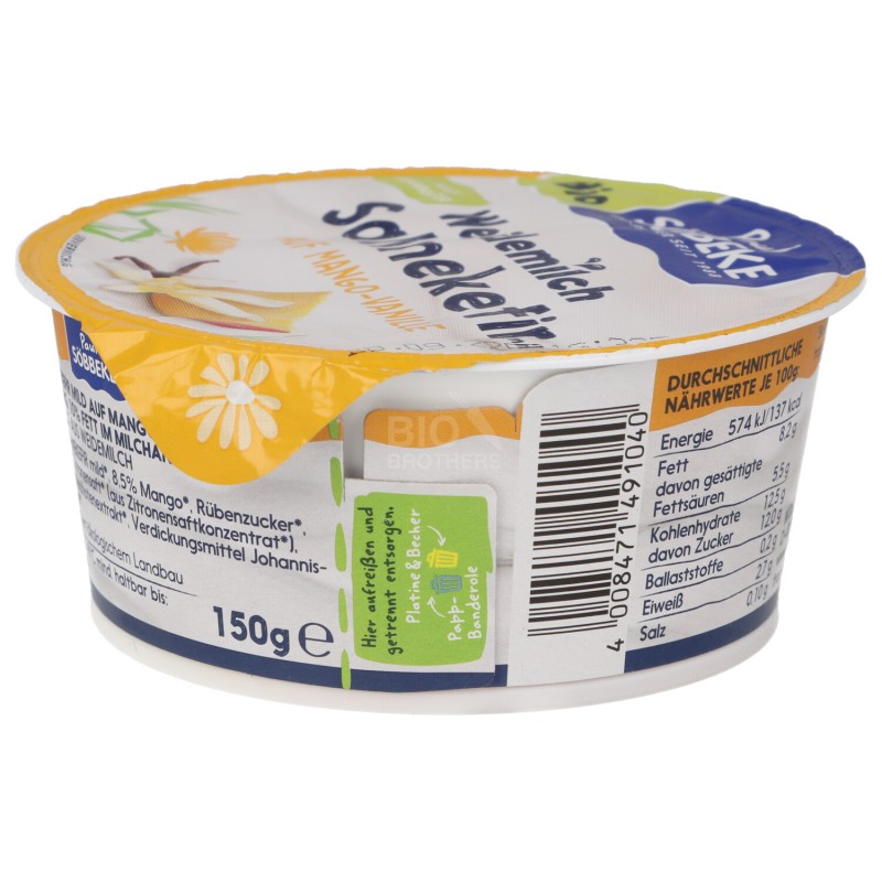 Kefir cremoso gusto Mango & Vaniglia Bioland NUOVO FORMATO