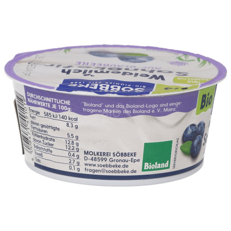 Kefir Cremoso gusto Mirtilli Bioland