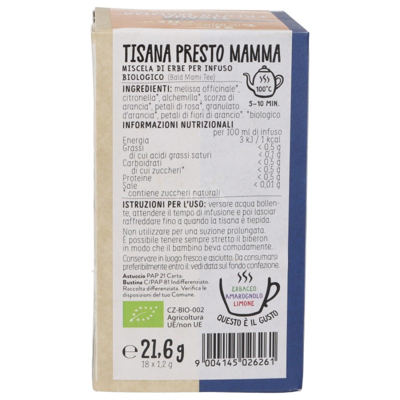 TISANA QUASI MAMMA FILTRI BIO 21.6G SNN