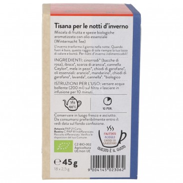 TISANA PER LE NOTTI D'INVERNO FILTR.45G SNN TISANA PER LE NOTTI D'INVERNO FILTR.45G SNN