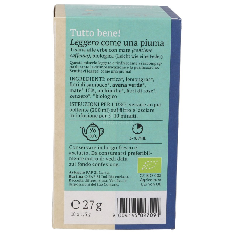 LEGGERO PIUMA INFUSO TUT.BEN 18 FILT.SONN