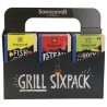 Grill Sixpack set di sei spezie per Babecue Bio